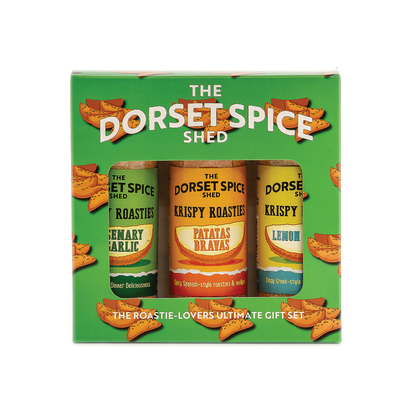 Krispie Roasties Roast Potato Seasoning Gift Pack for Roastie Lovers - Three fantastic flavours - Dorset Spice Shed