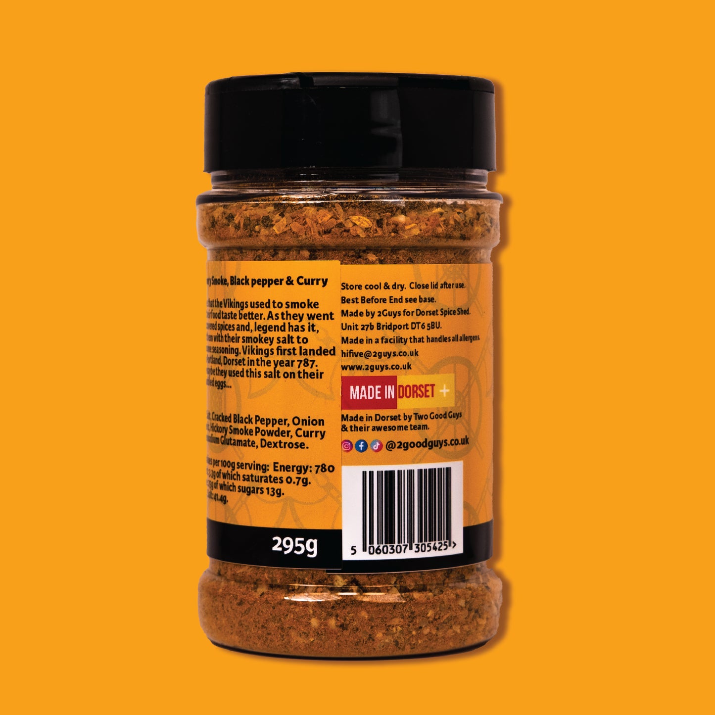 Dorset Spice Shed 787 Viking Salt large 295g Jar back