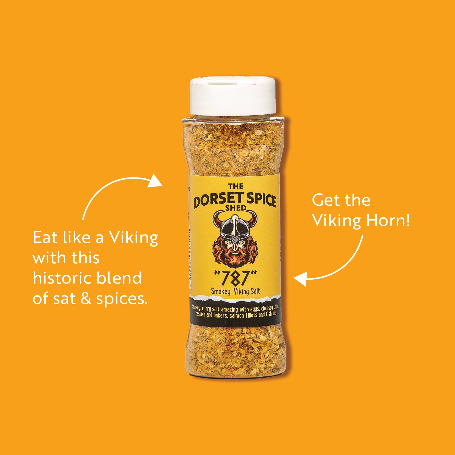 “787” Viking Salt - Spicey Smokey Black Pepper Salt - Dorset Spice Shed