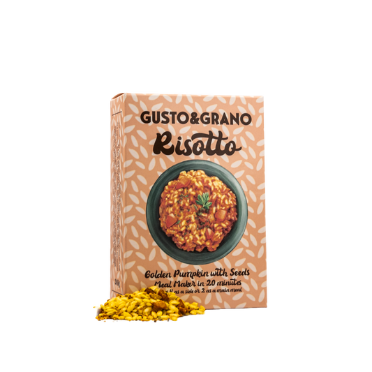 Gusto & Grano - Golden Pumpkin & Seeds Risotto - Mealmaker in 20 minutes - Dorset Spice Shed