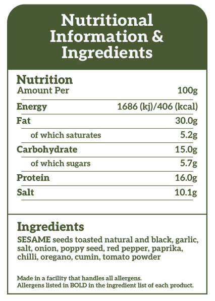 2GoodGuys Bagelicous Everything But The Bagel Guac'n'More Nutritional Information & Ingredients.