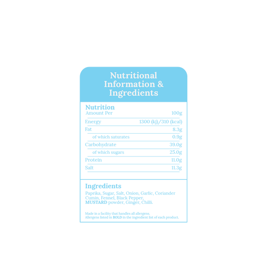 Rub Me Tender Horny Pig Nutritional Information and Ingredients