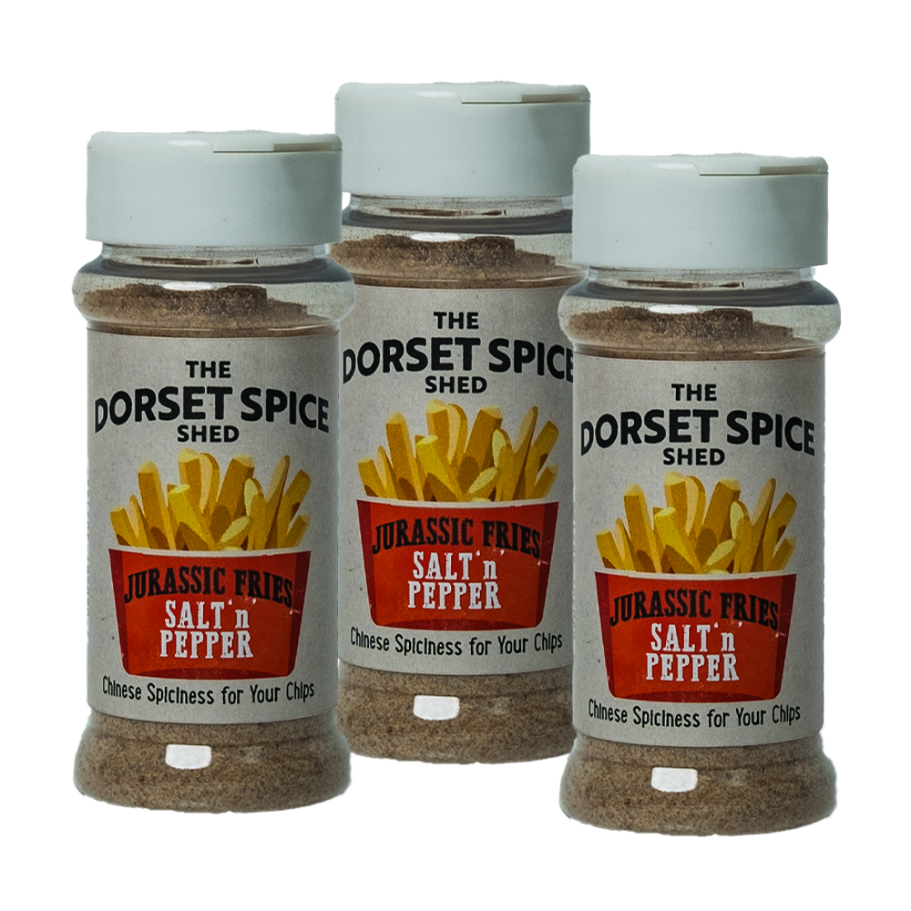 Jurassic Fries Salt 'n' Pepper 95g - Dorset Spice Shed