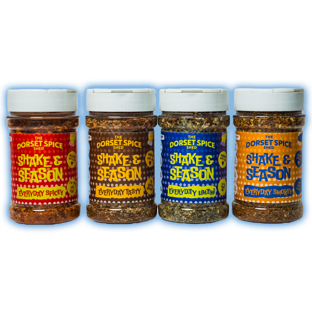 Shake & Season Everyday Season Four Pack - one of each flavour - Dorset Spice Shed