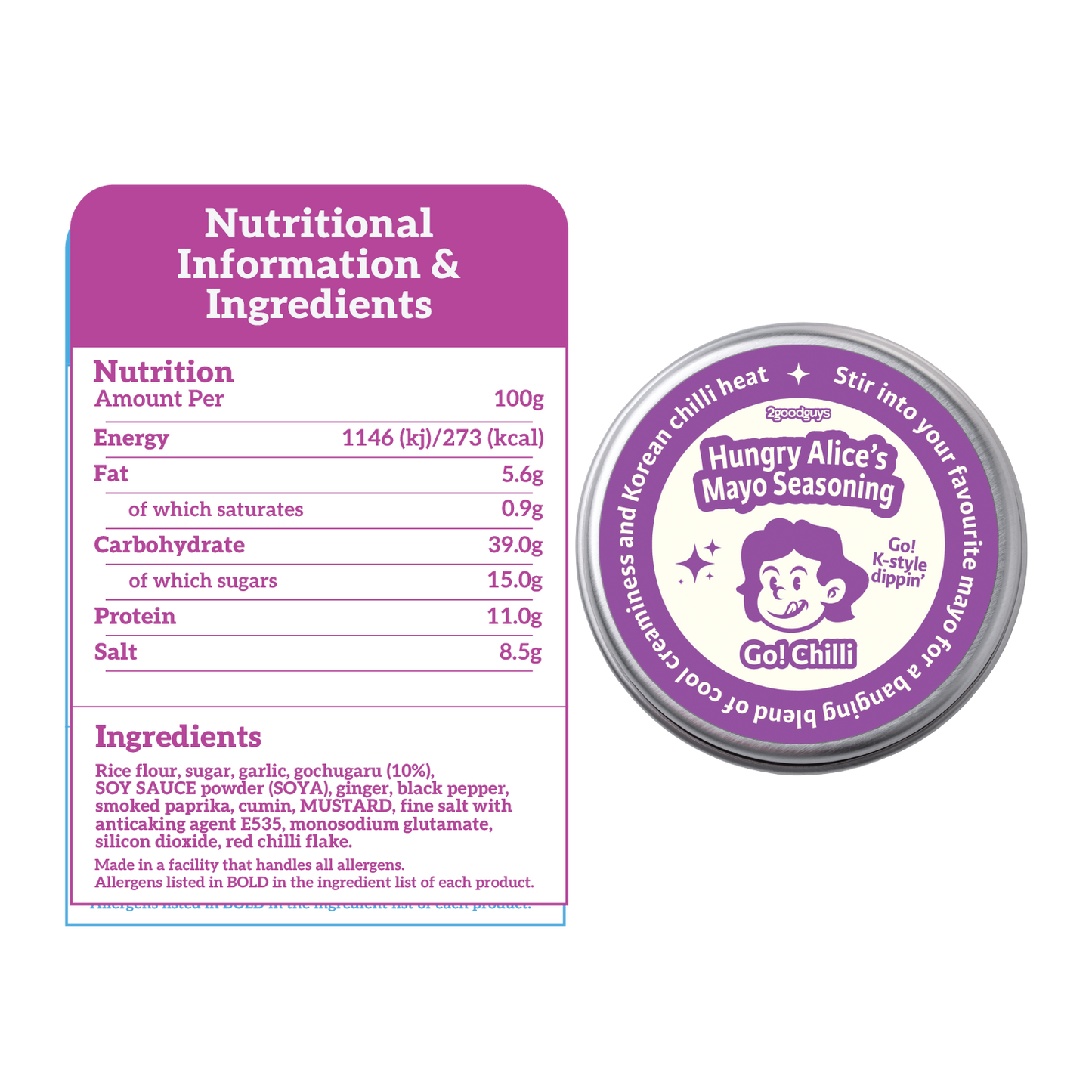 2GoodGuys Hungry Alice Mayonnaise Seasoning Go! Chilli