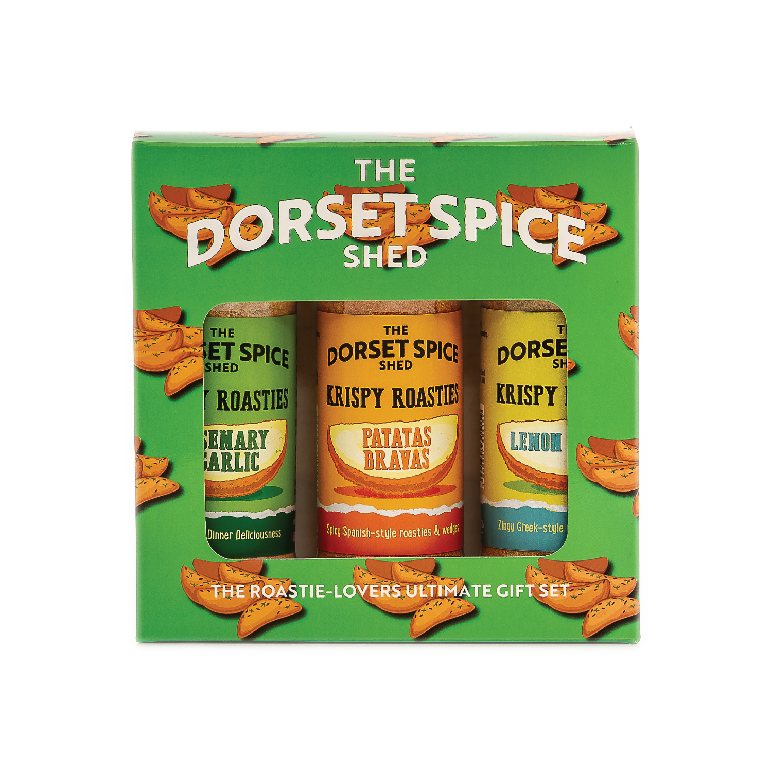 Krispie Roasties Roast Potato Seasoning Gift Pack for Roastie Lovers - Three fantastic flavours - Dorset Spice Shed