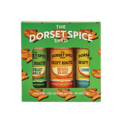 Krispie Roasties Roast Potato Seasoning Gift Pack for Roastie Lovers - Three fantastic flavours - Dorset Spice Shed