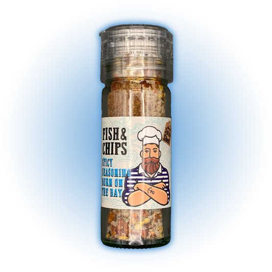 Salt 'n' Spice Grinder - Fish & Chips Seasoning - Dorset Spice Shed