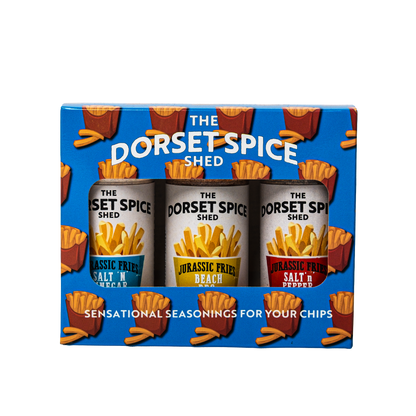 Jurassic Fries Gift Pack Three flavours BBQ, Chinese Salt & Pepper & Salt & Vinegar