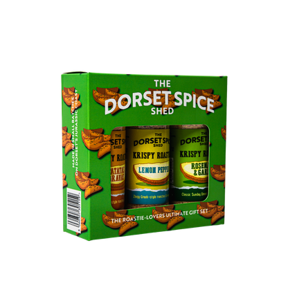 Krispie Roasties Roast Potato Seasoning Gift Pack for Roastie Lovers - Three fantastic flavours - Dorset Spice Shed