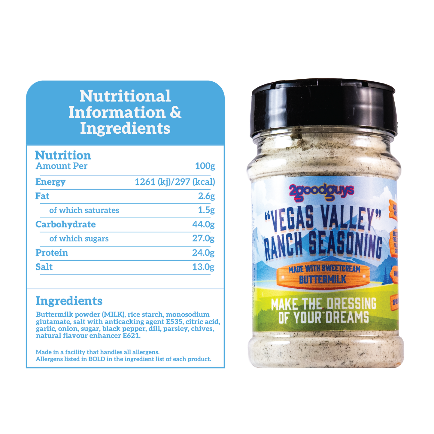 2GoodGuys "Vegas Valley" Ranch Seasoning