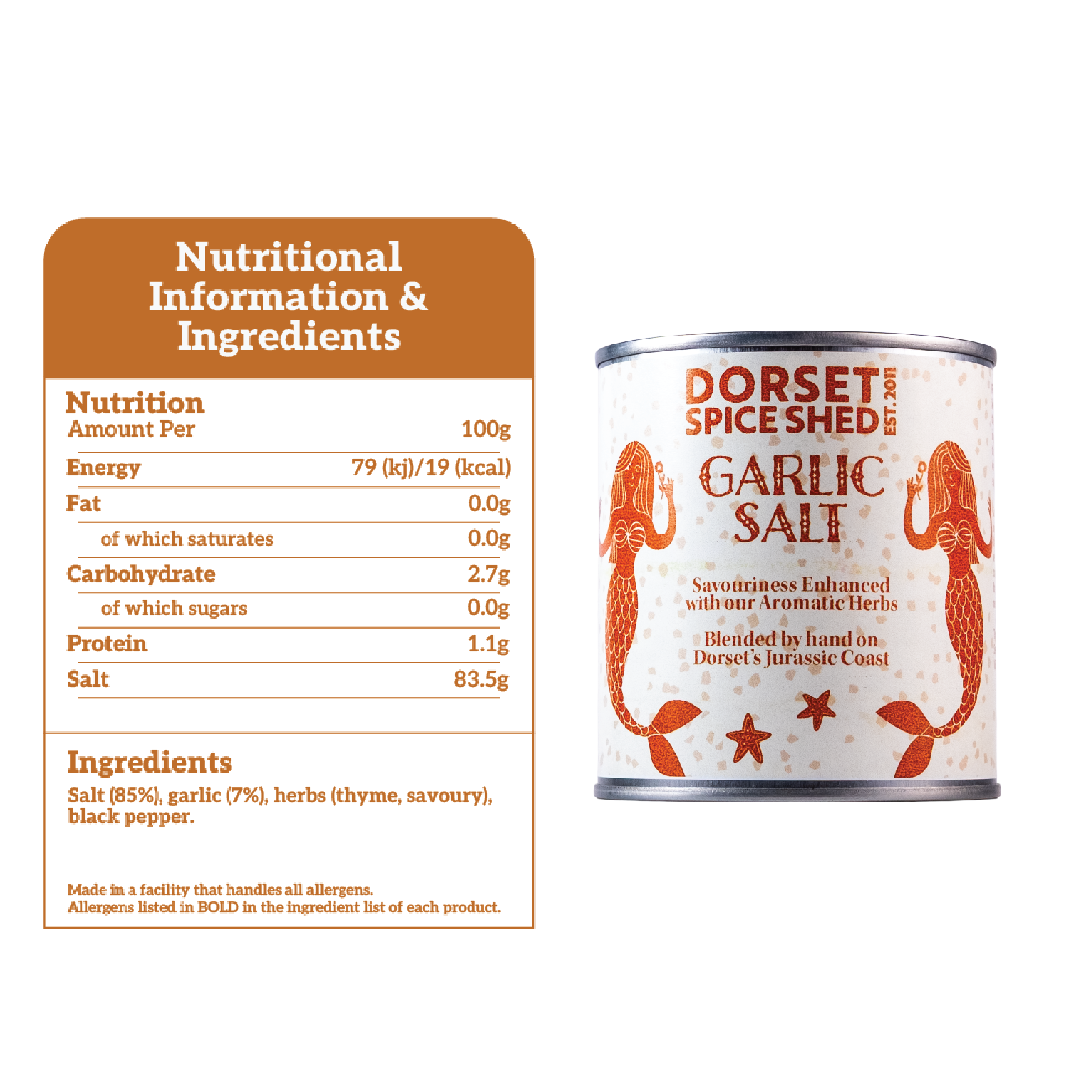 Dorset Spice Shed Garlic Salt - Dorset Spice Shed