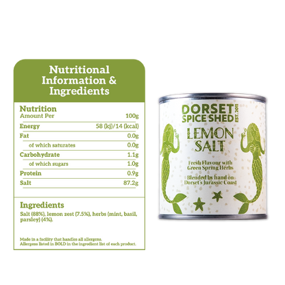 Dorset Spice Shed Lemon & Green Herbs Salt - Dorset Spice Shed