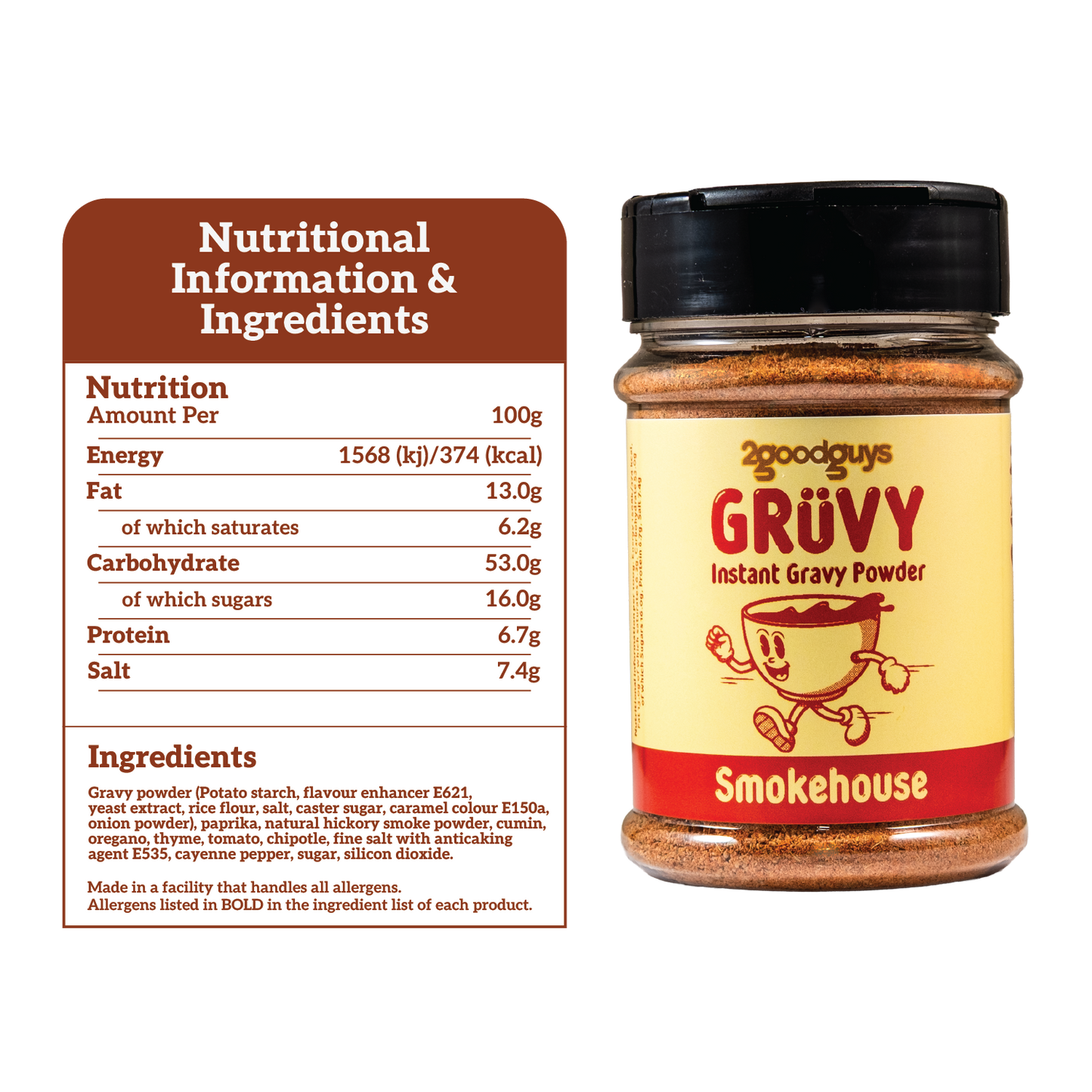 2GoodGuys Gruvy Instant Gravy Powder Smokehouse
