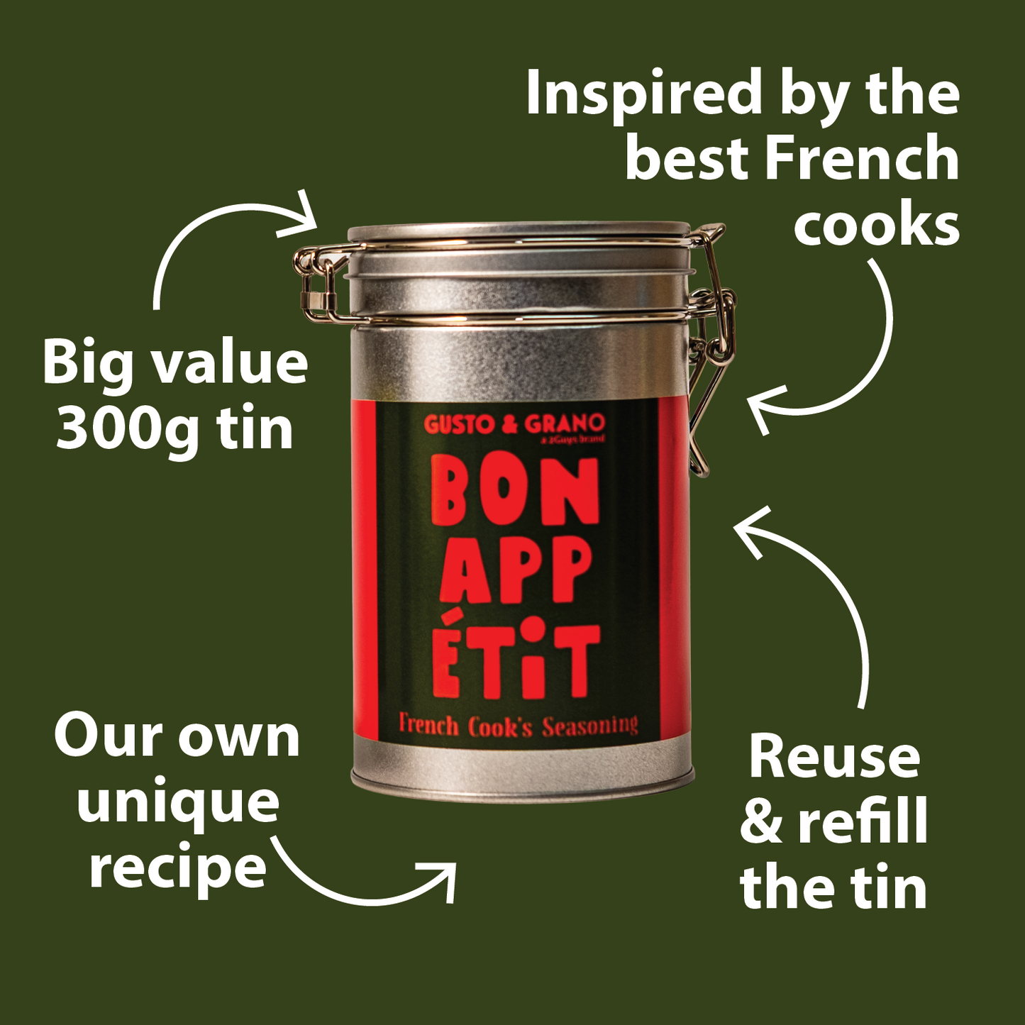 Gusto & Grano Bon Appétit French Cook's Seasoning