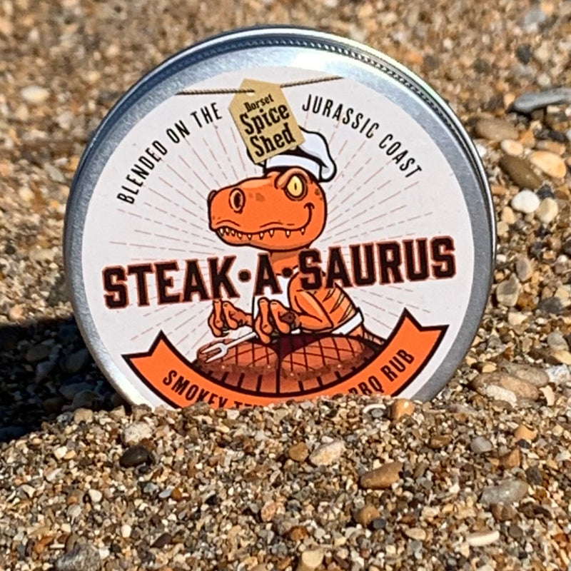 Jurassic BBQ Steak-a-saurus bbq steak rub